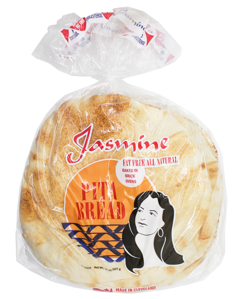 Jasmine Pita Bread White Large 9 CT – Jasmine Distributing