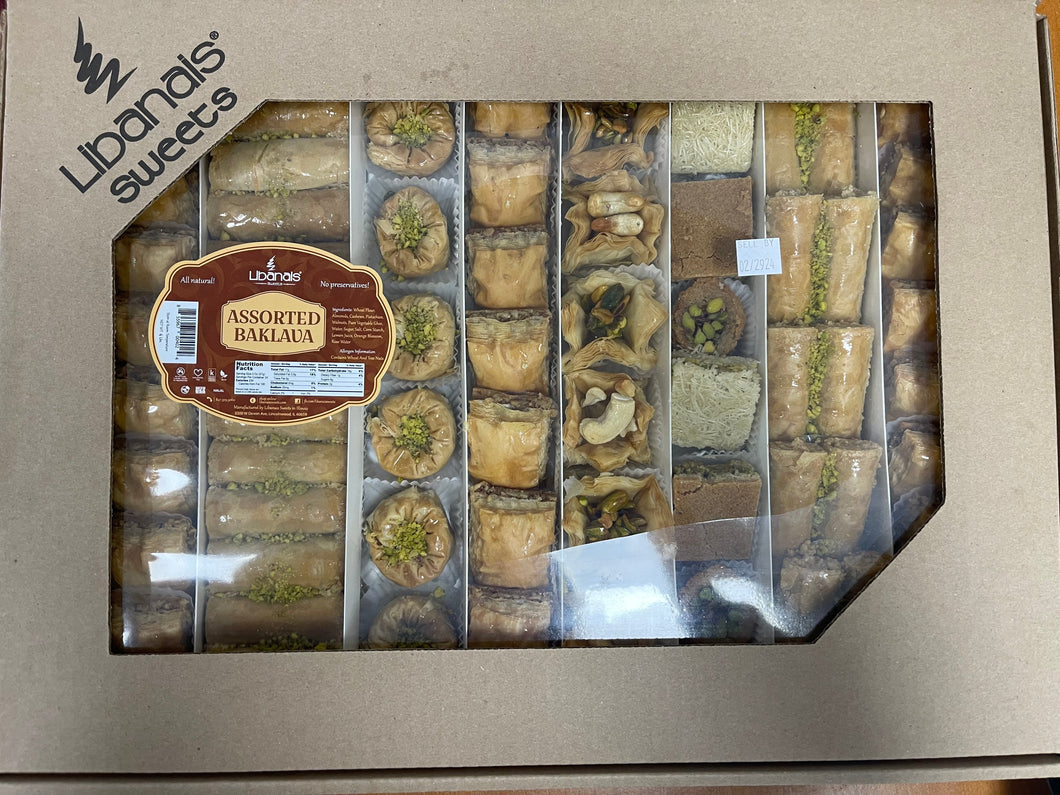 Libanais Baklava Assorted Full Tray (4 lb)