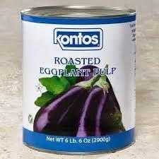 Kontos Roasted Eggplant Pulp 6 x 2.9kg