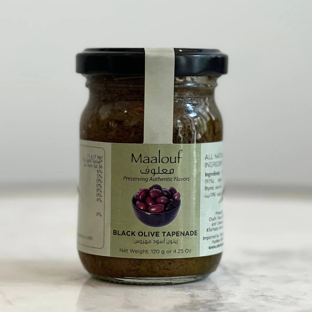 Maalouf Black Olive Tapenade, 120g, 12/case