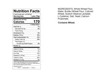 Load image into Gallery viewer, Large Wheat 9 Count Nutritional Information
